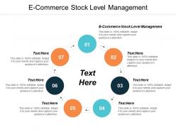 E commerce stock level management ppt powerpoint presentation infographic template graphics cpb