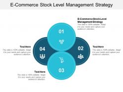 E commerce stock level management strategy ppt powerpoint presentation slides format ideas cpb