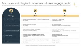 E Commerce Strategies To Increase Customer Engagements Ppt Professional