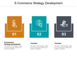 E commerce strategy development ppt powerpoint presentation model smartart cpb