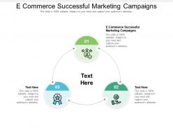E commerce successful marketing campaigns ppt powerpoint presentation slides cpb