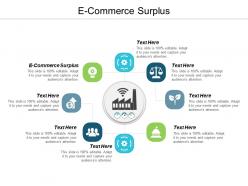 E commerce surplus ppt powerpoint presentation infographic template background images cpb