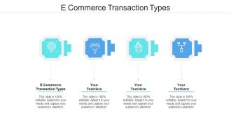 E commerce transaction types ppt powerpoint presentation show icons cpb