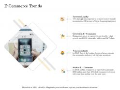 E commerce trends online trade management ppt infographics