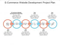 E commerce website development project plan ppt powerpoint presentation portfolio icon cpb
