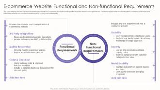 E Commerce Website Functional And Non Functional Requirements