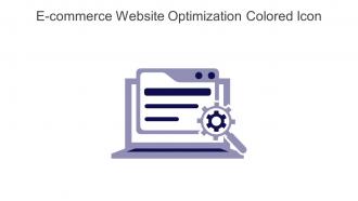 E Commerce Website Optimization Colored Icon In Powerpoint Pptx Png And Editable Eps Format