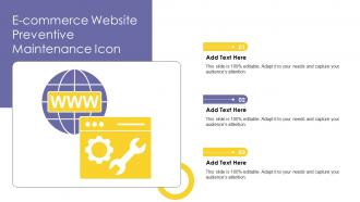 E Commerce Website Preventive Maintenance Icon