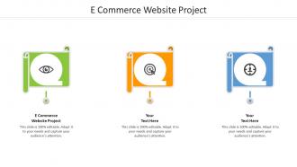 E commerce website project ppt powerpoint presentation layouts aids cpb