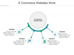 E commerce websites work ppt powerpoint presentation infographics deck cpb