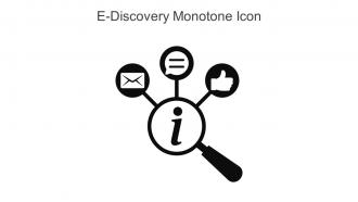 E Discovery Monotone Icon In Powerpoint Pptx Png And Editable Eps Format