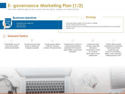 E governance marketing plan outreach tactics ppt powerpoint presentation background