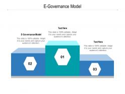 E governance model ppt powerpoint presentation infographics templates cpb