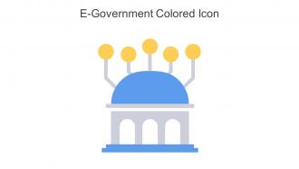 E Government Colored Icon In Powerpoint Pptx Png And Editable Eps Format