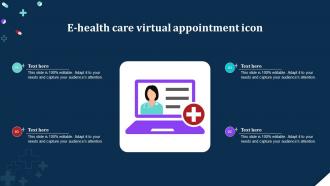 E Health Care Virtual Appointment Icon