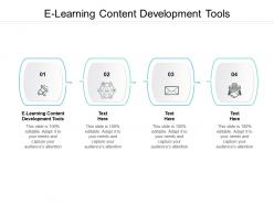 E learning content development tools ppt powerpoint presentation show templates cpb