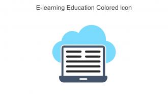 E Learning Education Colored Icon In Powerpoint Pptx Png And Editable Eps Format