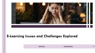 E Learning Issues And Challenges Explored PPT PowerPoint AT