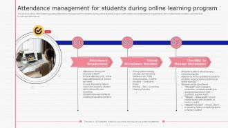 E Learning Playbook Attendance Management For Students During Online Learning Program