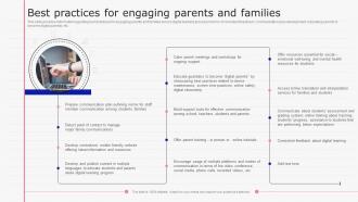 E Learning Playbook Best Practices For Engaging Parents And Families Ppt Styles Professional