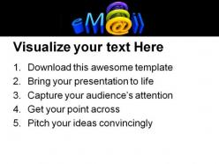 E mail internet powerpoint templates and powerpoint backgrounds 0111