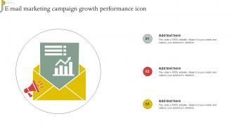 E Mail Marketing Campaign Growth Performance Icon