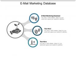 E mail marketing database ppt powerpoint presentation gallery show cpb