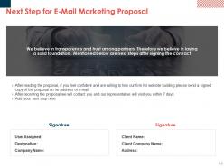 E mail marketing proposal powerpoint presentation slides