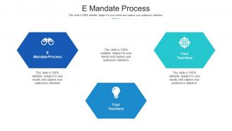 E mandate process ppt powerpoint presentation model graphic images cpb