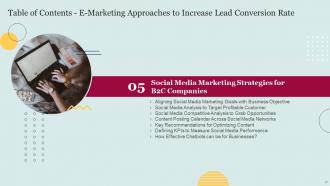 E Marketing Approaches To Increase Lead Conversion Rate Powerpoint Presentation Slides