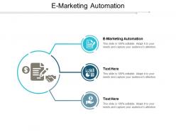 E marketing automation ppt powerpoint presentation file icons cpb