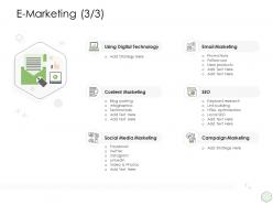 E marketing digital ppt powerpoint digital technology presentation pictures