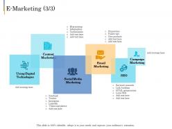 E marketing e business plan ppt brochure