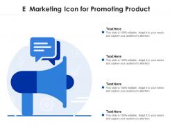 E marketing icon for promoting product