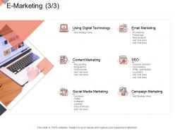 E marketing infographics online business management ppt elements