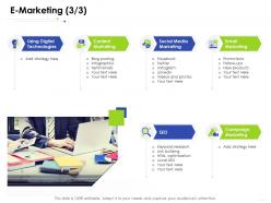 E marketing media e business management