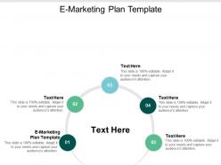 E marketing plan template ppt powerpoint presentation summary background cpb