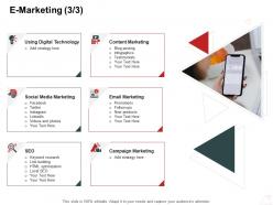 E marketing products internet business management ppt powerpoint infographics slideshow