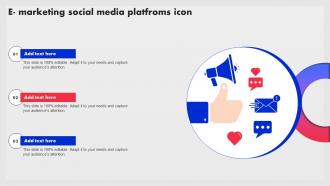 E Marketing Social Media Platfroms Icon
