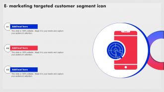 E Marketing Targeted Customer Segment Icon