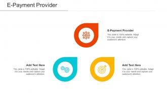 E Payment Provider Ppt Powerpoint Presentation Infographic Template Layout Cpb
