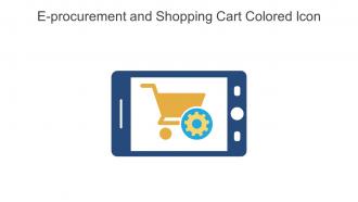 E Procurement And Shopping Cart Colored Icon In Powerpoint Pptx Png And Editable Eps Format