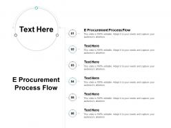 E procurement process flow ppt powerpoint presentation layouts graphics pictures cpb