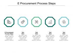 E procurement process steps ppt powerpoint presentation layouts gallery cpb