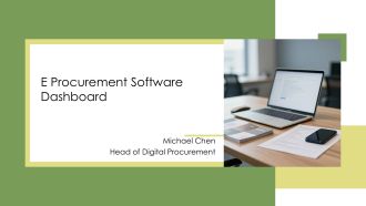 E Procurement Software Dashboard PPT Structure VA