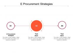 E procurement strategies ppt powerpoint presentation summary templates cpb
