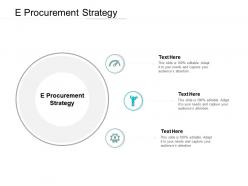E procurement strategy ppt powerpoint presentation portfolio clipart images cpb