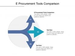 E procurement tools comparison ppt powerpoint presentation infographics deck cpb