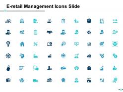 E retail management icons slide ppt powerpoint presentation file infographics