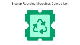 E Scrap Recycling Microchips Colored Icon In Powerpoint Pptx Png And Editable Eps Format